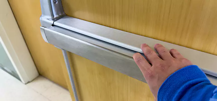 Installing a Push Bar on a Door New Albany